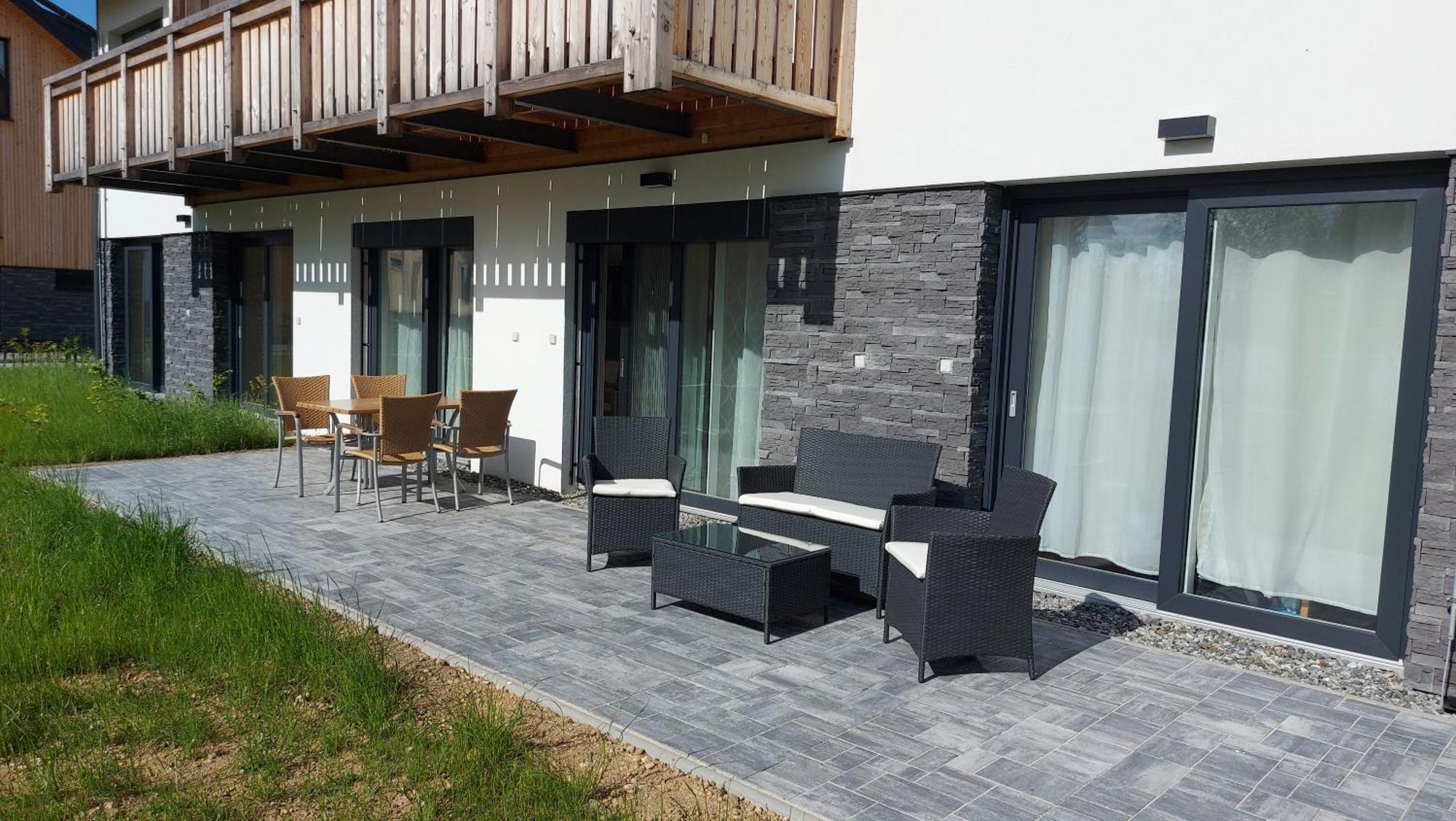 Lipno Apartments Bergmax, Ski Areal Lipno 16Min Dojezd - Resort Male Lipno S Terasou A Zahradkou, Parking Free Černá v Pošumaví Kültér fotó