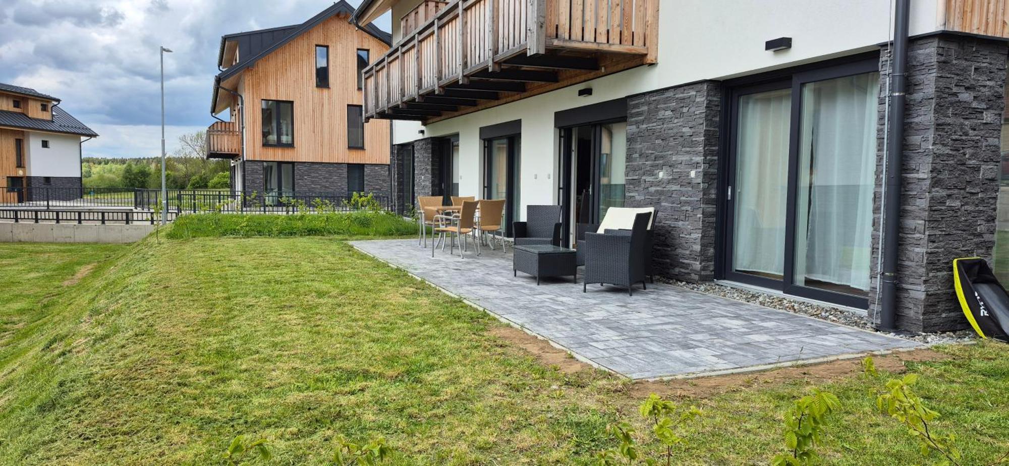 Lipno Apartments Bergmax, Ski Areal Lipno 16Min Dojezd - Resort Male Lipno S Terasou A Zahradkou, Parking Free Černá v Pošumaví Kültér fotó